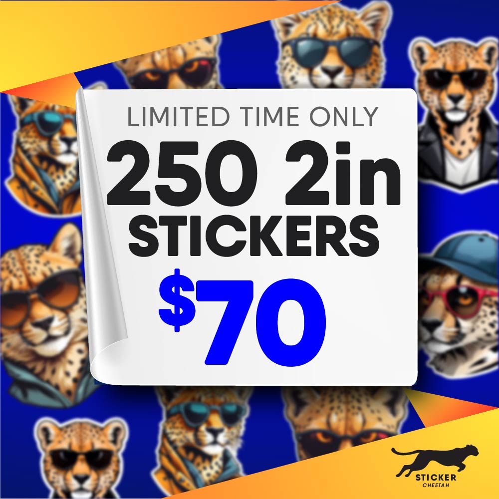 250 2in custom stickers deal