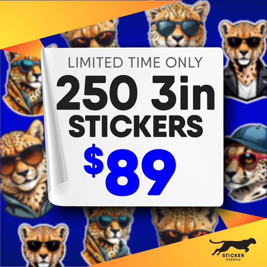 250 3in custom stickers deal