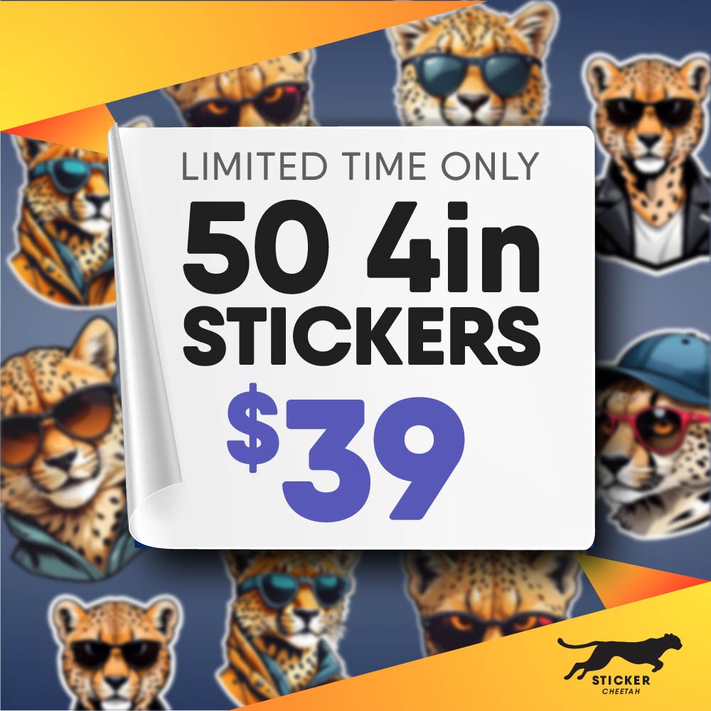 50 4in custom stickers deal