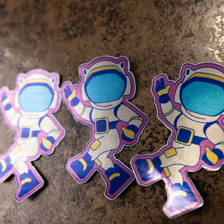 Brushed Metal Stickers -Next Day