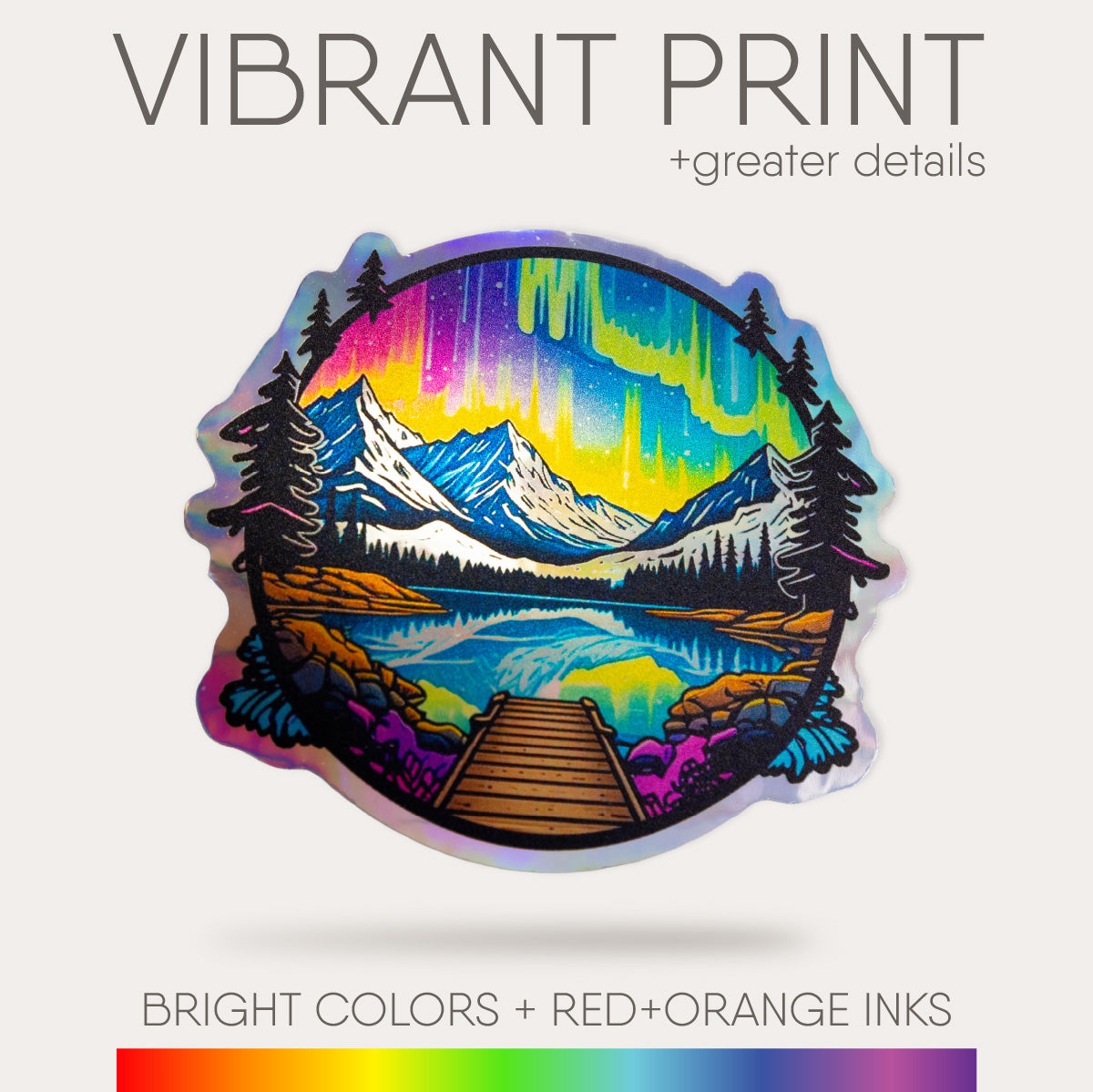 Custom Stickers with Vibrant prints and great detail with red and orange inks