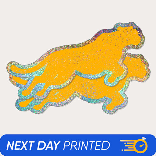 custom glitter stickers diecut