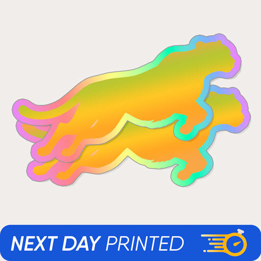 fast holographic stickers icon