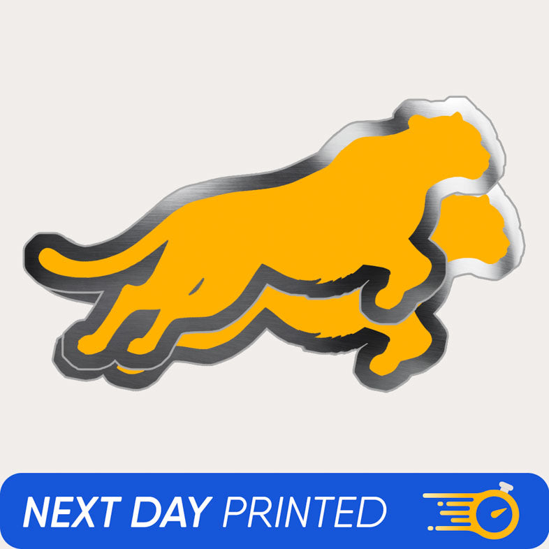 Brushed Metal Stickers -Next Day