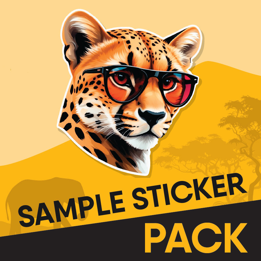 sample sticker pack from sticker cheetah