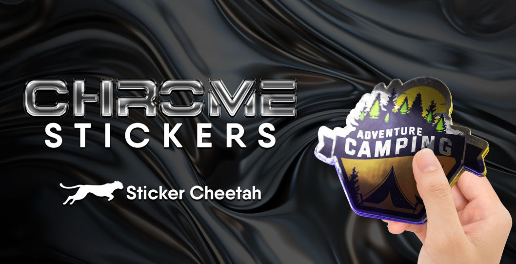 custom chrome stickers by sticker cheetah