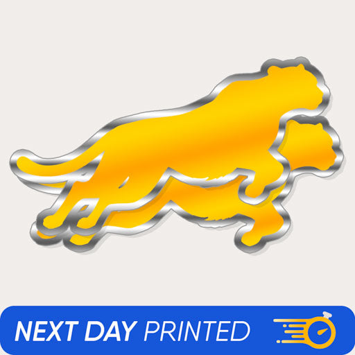 custom chrome stickers diecut
