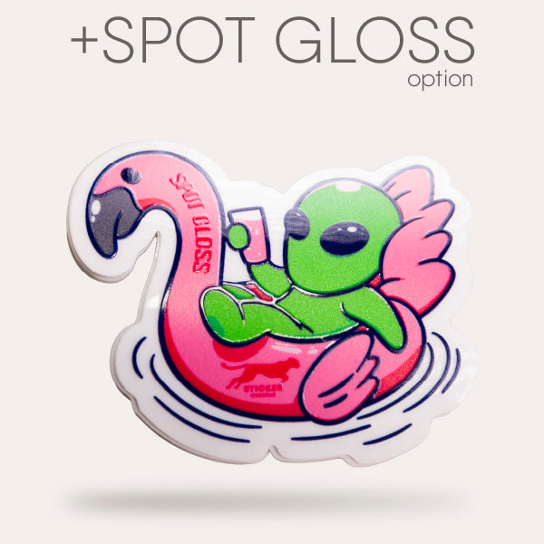 500 3in Custom Clear Stickers - Diecut